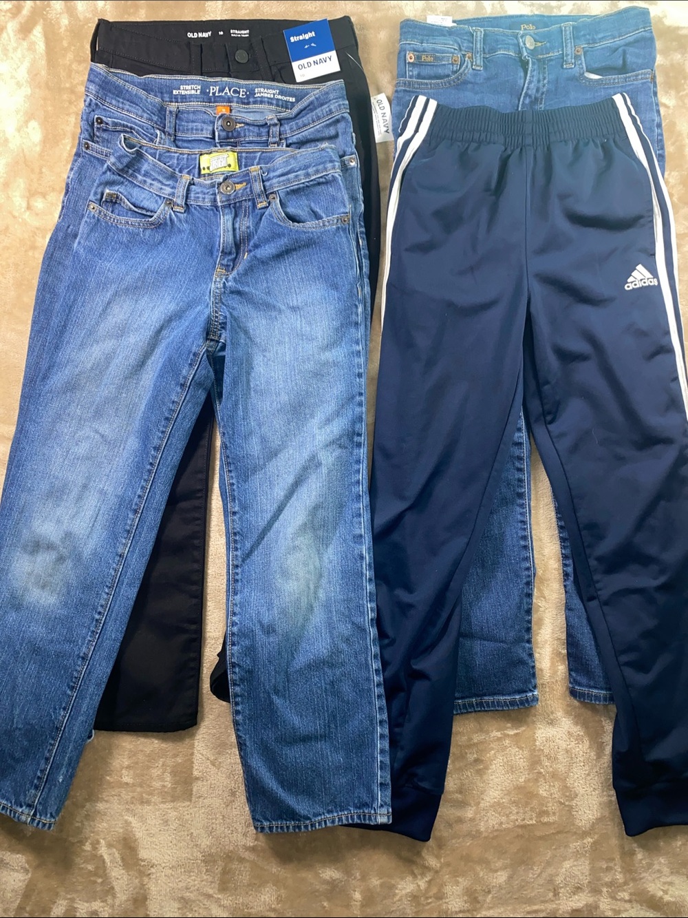 Boys bundle of 5 jeans and joggers 10/12